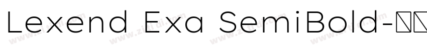 Lexend Exa SemiBold字体转换